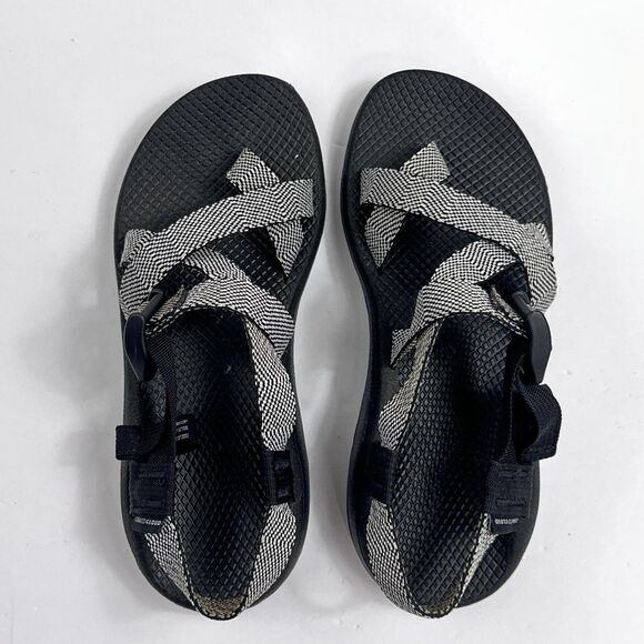 Chaco Sandals Womens 9 Black White Chaco zcloud 2 Excite Strappy Sport Hiking - Picture 8 of 12